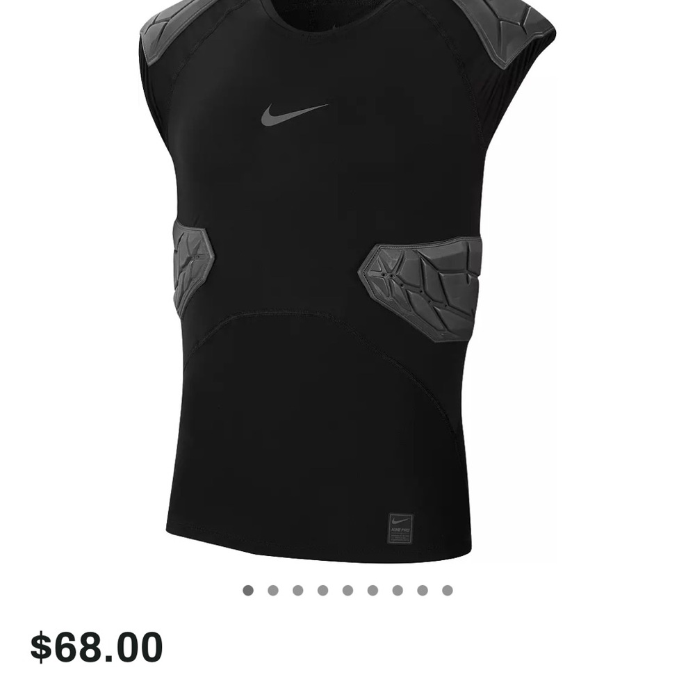 Nike Black Sleeveless Padded Shirt